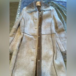 Mark shale genuine leather coat